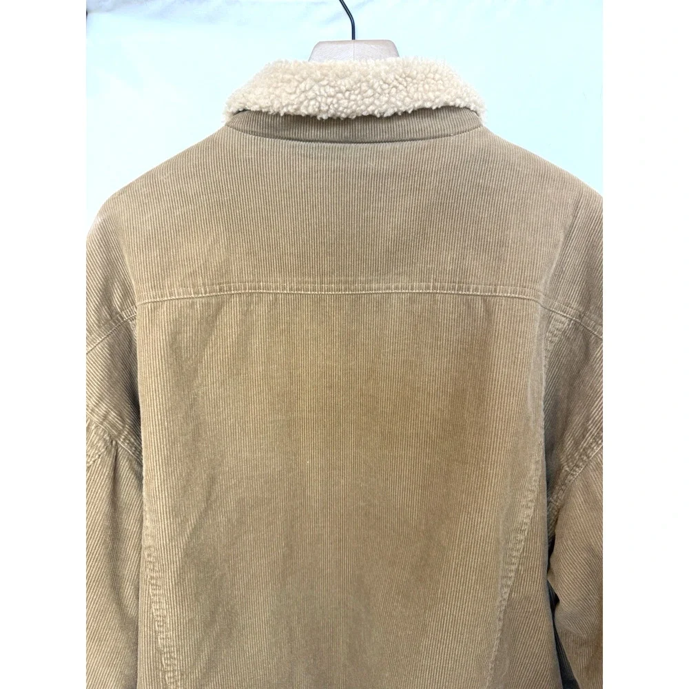 Vintage Chore Barn Coat Mens 2XL Corduroy Sherpa Marlboro Fleece Trucker‎ Jacket